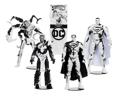 Foto 2 | Dc Superman Ghosts Of Krypton Set 4 Figuras Sketch Mcfarlane