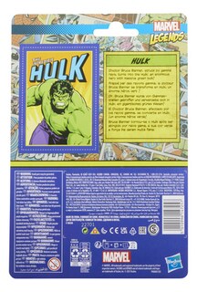 Foto 3 | Figura De Acción Legends Hulk Colección Retro 375 Marvel