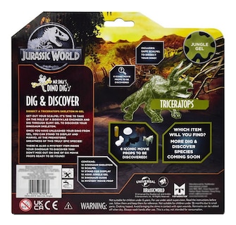 Foto 3 | Jurassic World Excava Y Descubre Triceratops Toymonster