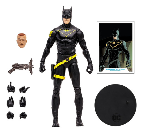 Foto 3 pulgar | Dc Multiverse Jim Gordon Como Batman Endgame 18cm Mcfarlane