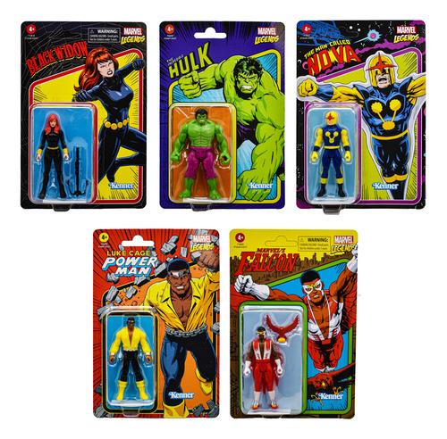 Foto 2 pulgar | Marvel Legends Pack 5 Figuras 10 Cm Kenner Hasbro