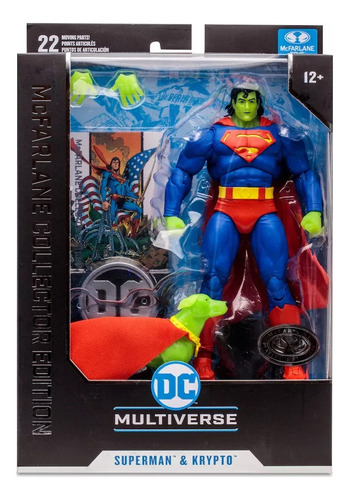 Foto 1 | Dc Multiverse Superman Return Of Superman Platinum Mcfarlane