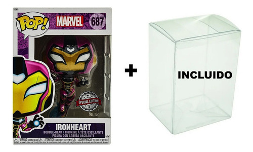 Foto 3 pulgar | Marvel Ironheart Edicion Especial #687 Funko Pop