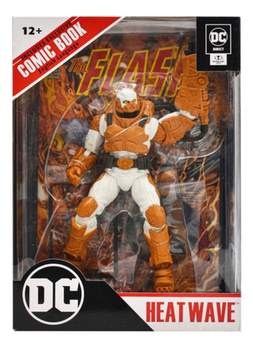 Foto 2 pulgar | Dc Heat Wave The Flash Comic Page Punchers Mcfarlane Toys Cd