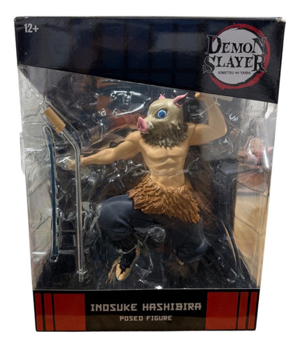 Foto 2 pulgar | Demon Slayer Inosuke Hashibira Figura Posando Mcfarlane Cf