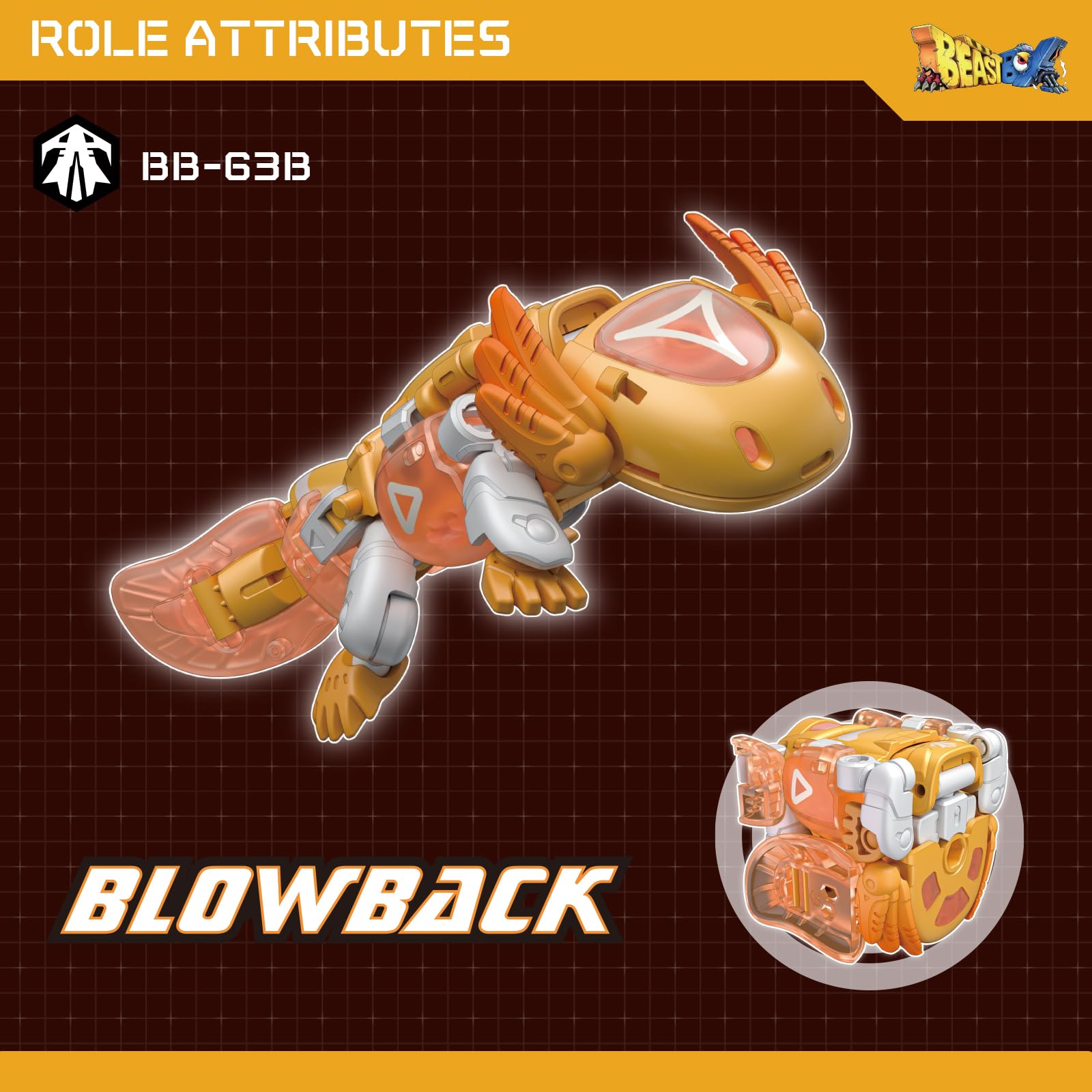 Foto 6 | Figura De Acción 52toys Beastbox Bb-63b Blowback Deformation - Venta Internacional.