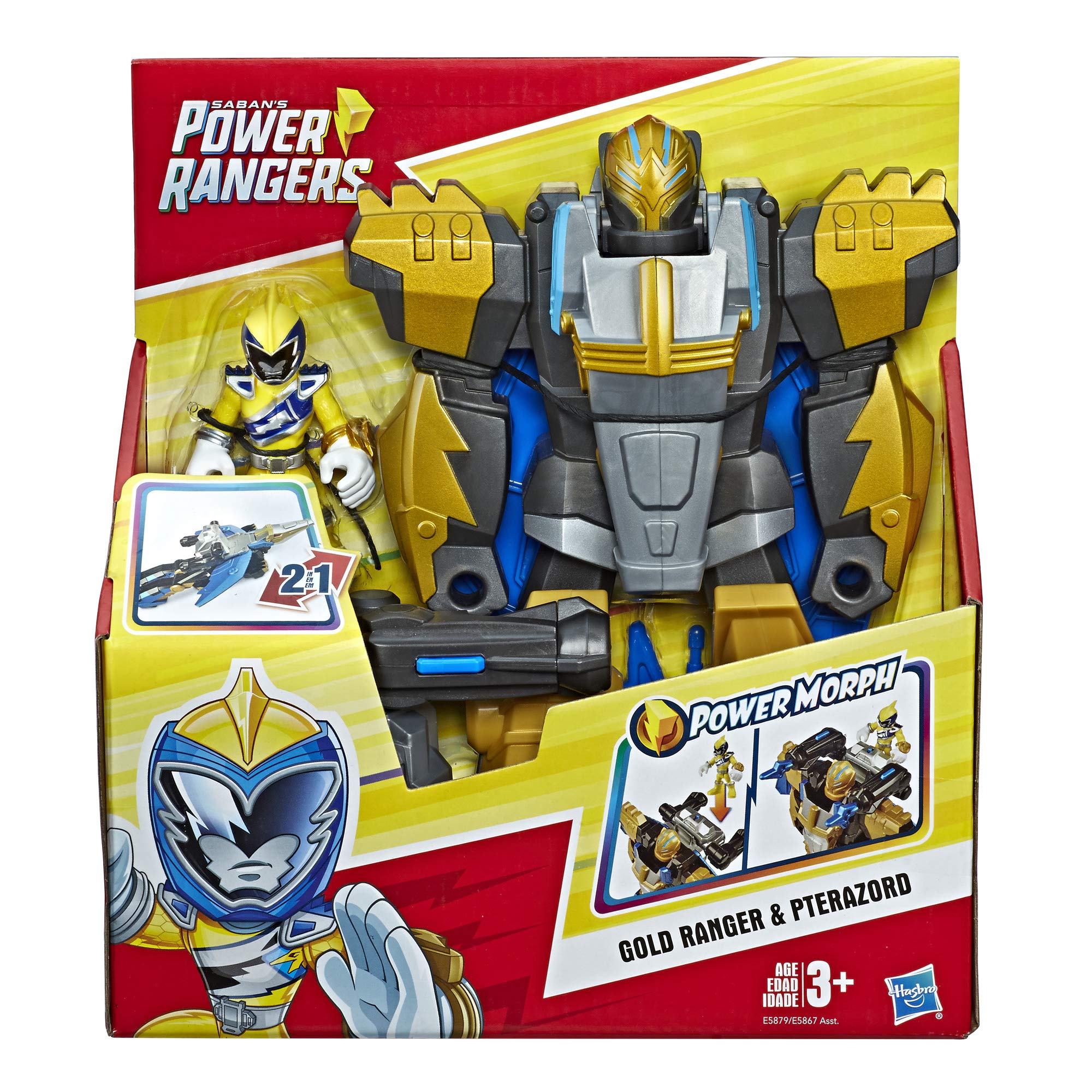 Foto 3 pulgar | Figuras De Acción Playskool Heroes Power Rangers Morphin Zords - Venta Internacional.