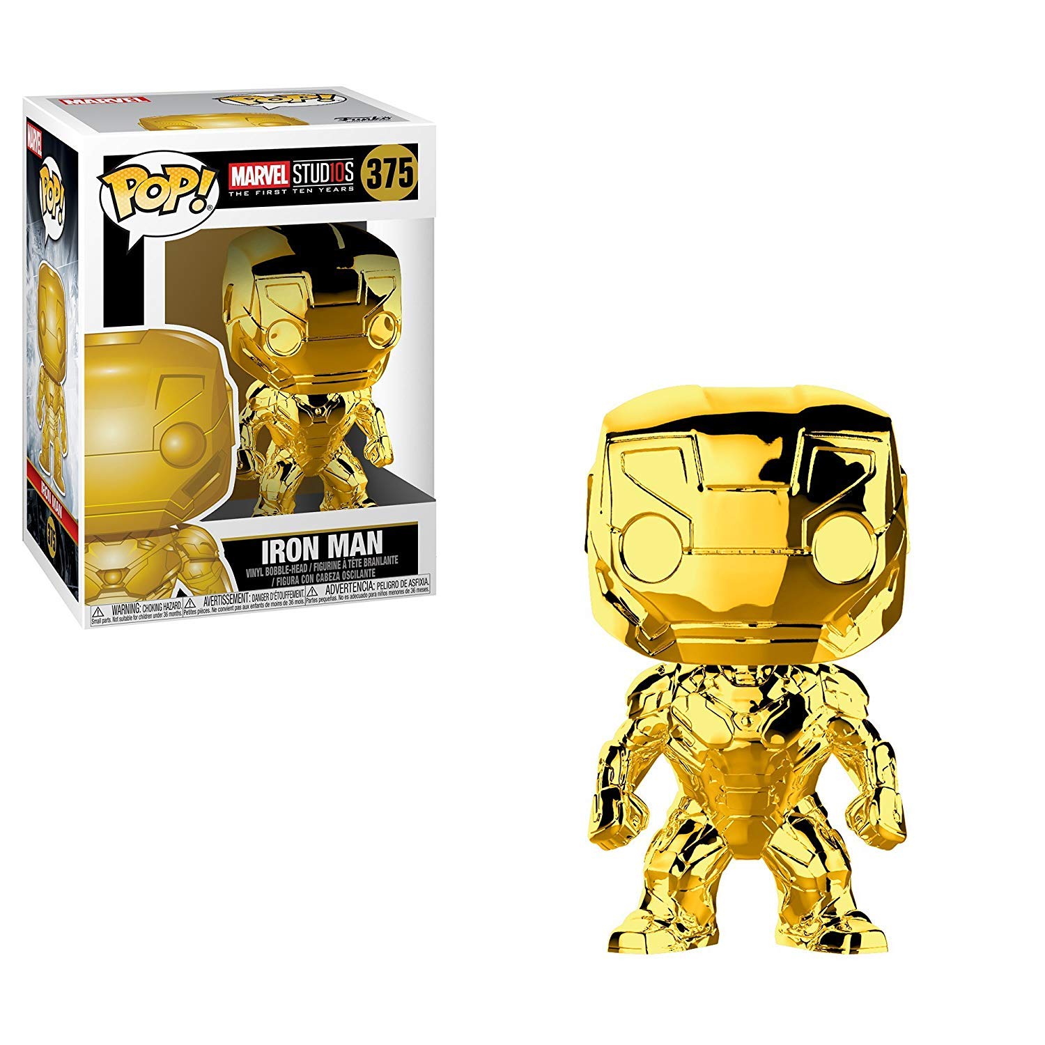 Foto 3 pulgar | Figura De Acción Funko Pop! Juego De 5 Piezas De Marvel Studio 10, Color Dorado Y Cromado - Venta Internacional.