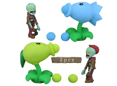 Foto 1 | Xtellar Kit De 2pcs Juguete Coleccionable De Plantas Vs Zombies Únicos Modelos