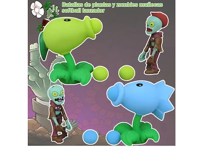 Foto 4 | Xtellar Kit De 2pcs Juguete Coleccionable De Plantas Vs Zombies Únicos Modelos
