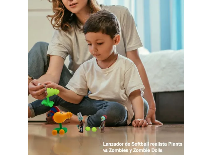 Foto 5 | Xtellar Kit De 2pcs Juguete Coleccionable De Plantas Vs Zombies Únicos Modelos