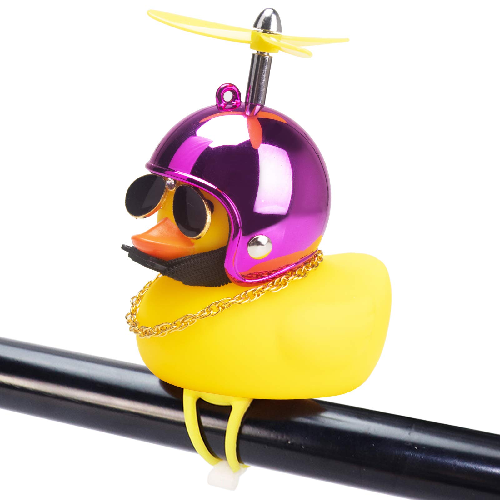 Foto 1 | Adornos De Goma Para Coche Con Forma De Pato Wonuu, Diseño De Pato Amarillo Con Casco - Venta Internacional.