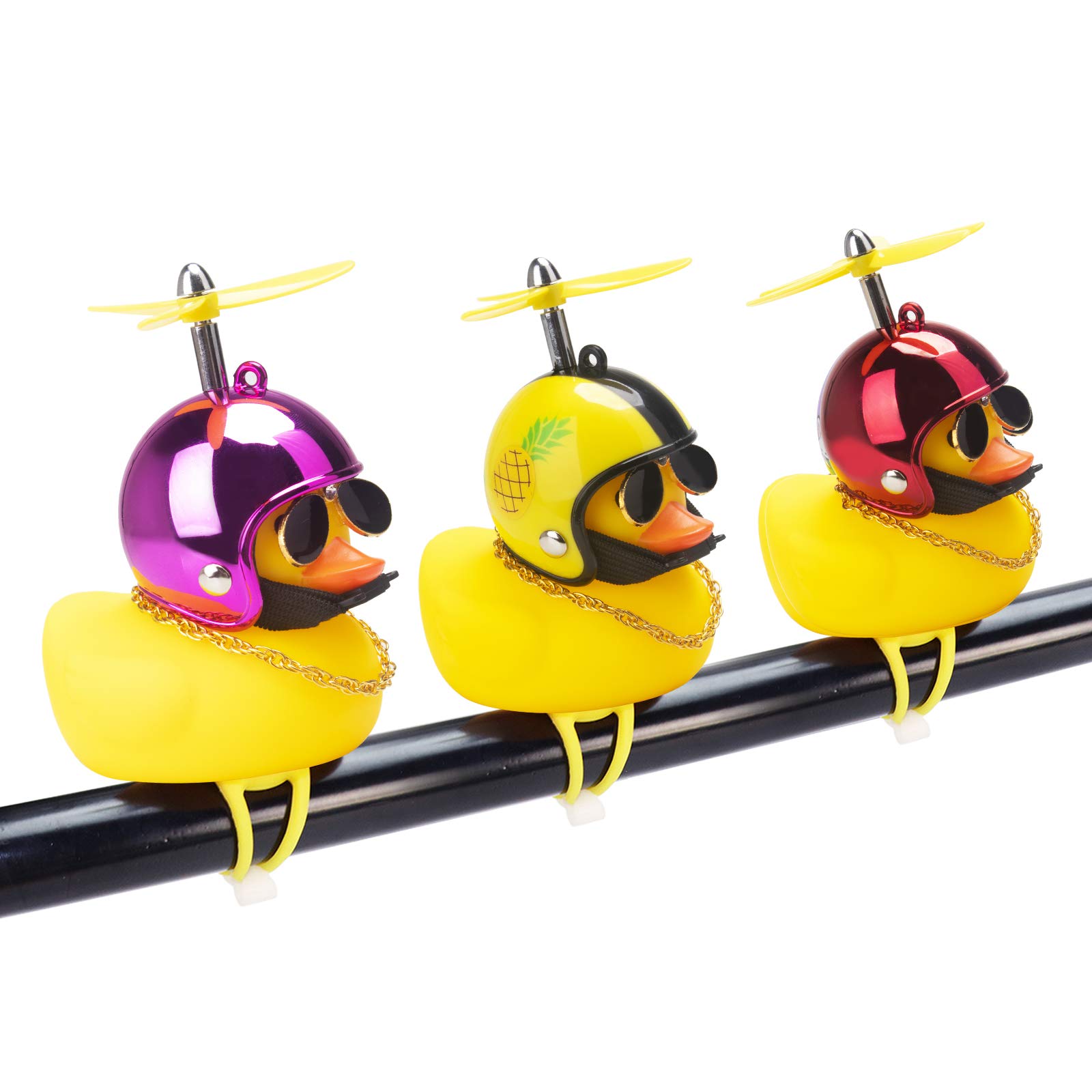 Foto 7 pulgar | Adornos De Goma Para Coche Con Forma De Pato Wonuu, Diseño De Pato Amarillo Con Casco - Venta Internacional.