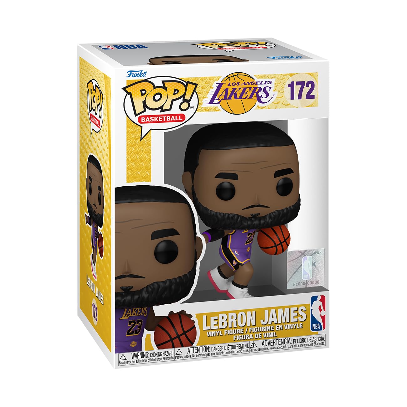 Foto 2 pulgar | Figura De Colección Funko Pop! Nba Lakers Le Bron James, 10 Cm - Venta Internacional.