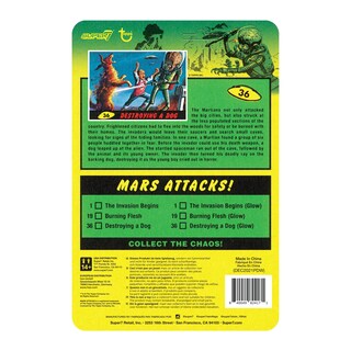 Foto 5 | Figura De Acción Super7 Mars Ataca A Un Marciano Destruyendo Un Perro - Venta Internacional.