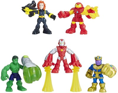 Foto 1 | Figuras De Acción Playskool Heroes Marvel Power Up Squad - Venta Internacional.