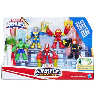 Foto 2 | Figuras De Acción Playskool Heroes Marvel Power Up Squad - Venta Internacional.
