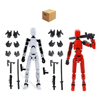 Foto 1 | 2pz Figura Articulada Muñecos 26 Pz Pz Lab.g, Rojo Blanco