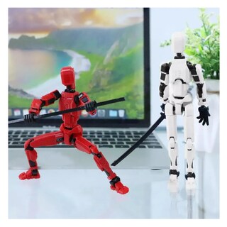 Foto 4 | 2pz Figura Articulada Muñecos 26 Pz Pz Lab.g, Rojo Blanco