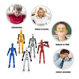 Foto 5 | 2pz Figura Articulada Muñecos 26 Pz Pz Lab.g, Rojo Blanco