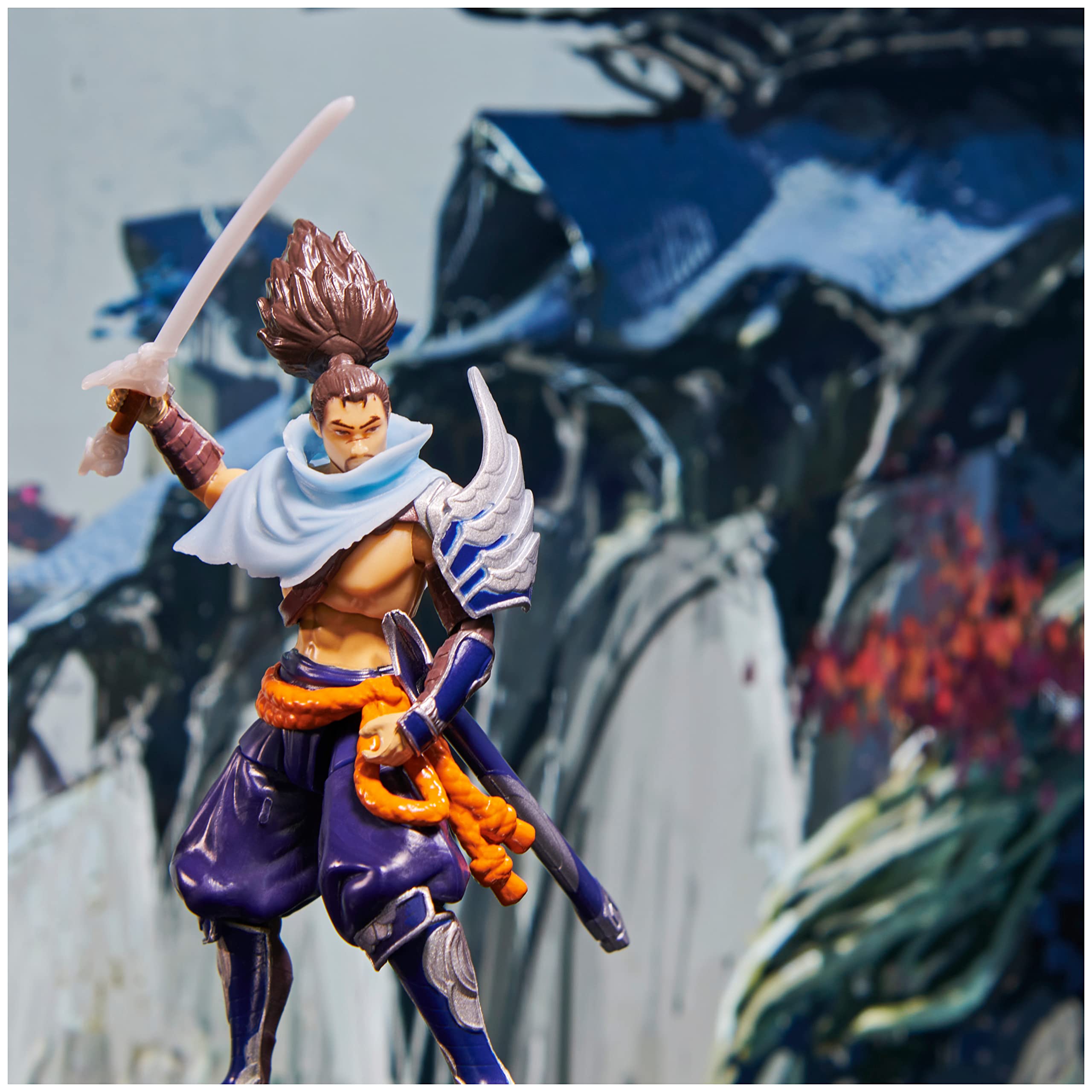 Foto 4 | Figura Coleccionable Yasuo De League Of Legends De 10 Cm Con Espada - Venta Internacional.