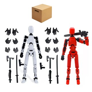 Foto 1 | 2pz Figura Articulada Muñecos 26 Pz Pz Belug, Rojo Blanco