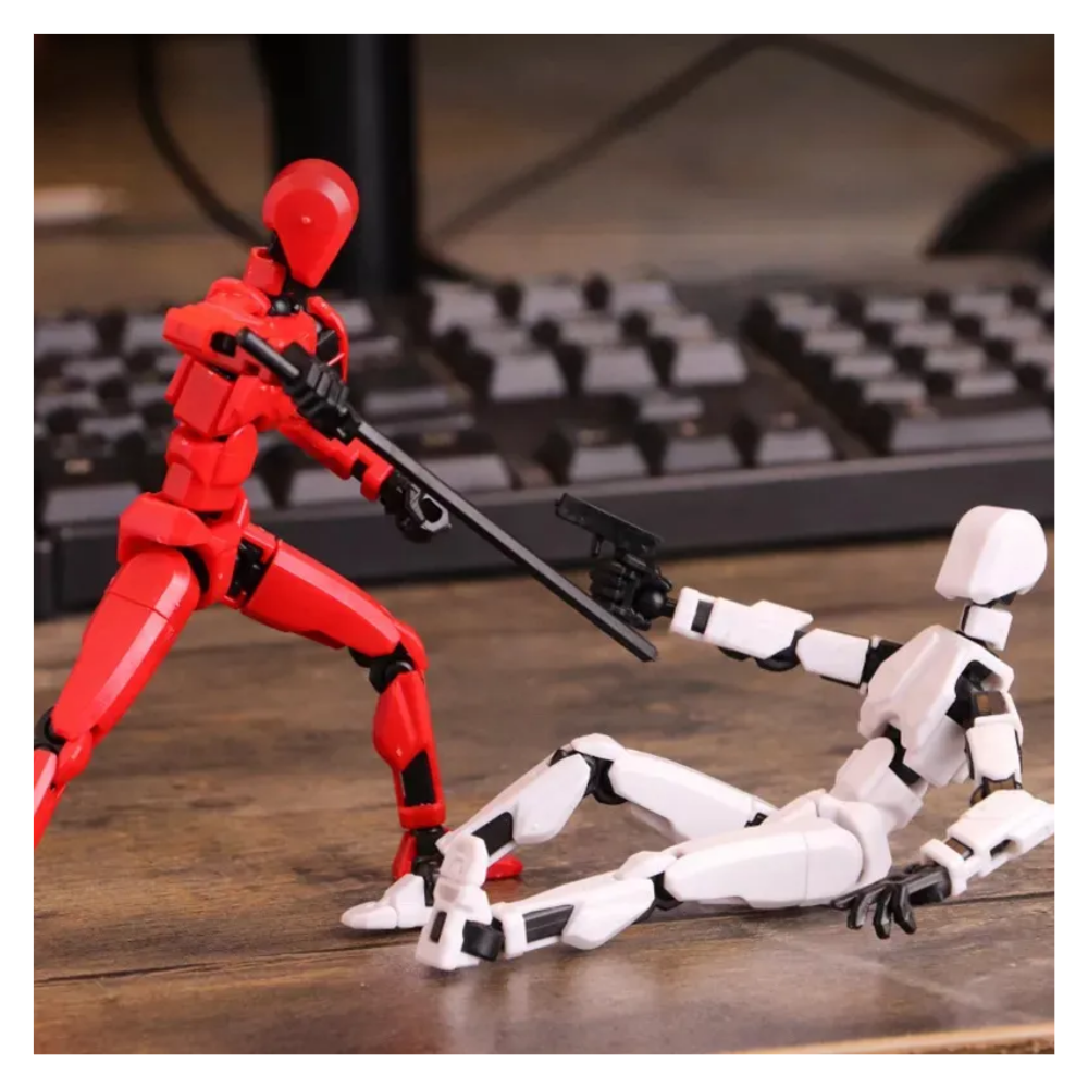 Foto 3 | 2pz Figura Articulada Muñecos 26 Pz Pz Belug, Rojo Blanco