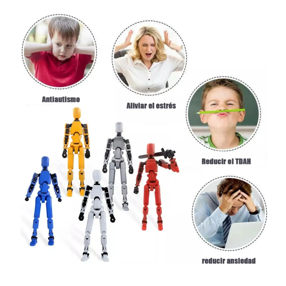 Foto 6 pulgar | 2pz Figura Articulada Muñecos 26 Pz Pz Belug, Rojo Blanco