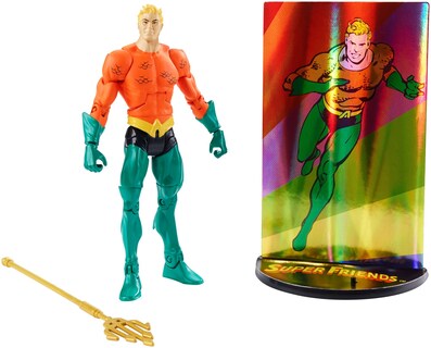 Foto 3 | Figura De Acción Mattel Dc Super Friends Aquaman Multiverse - Venta Internacional.