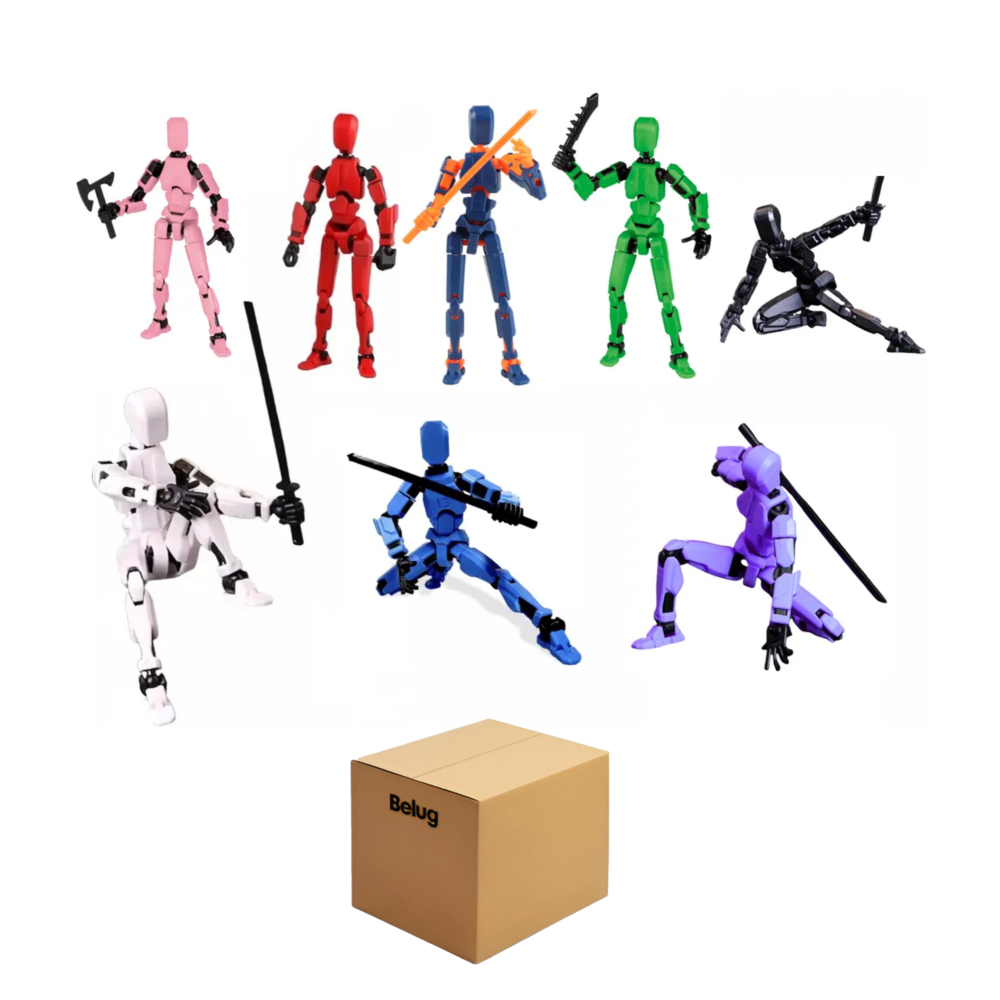 Foto 1 | 8pcs Figura Articulada Dummy 13 Lucky Muñeco -no Armado Belug  Colores