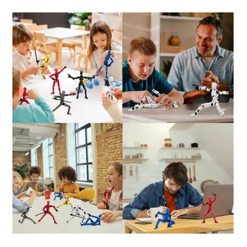Foto 5 | 8pcs Figura Articulada Dummy 13 Lucky Muñeco -no Armado Belug  Colores