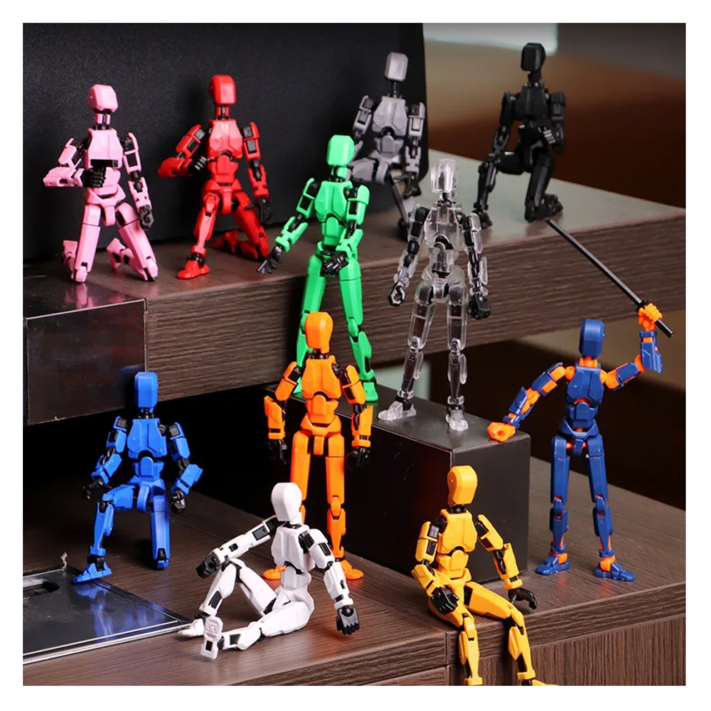 Foto 4 pulgar | 8pcs Figura Articulada Dummy 13 Lucky Muñeco -no Armado Lab.g  Colores