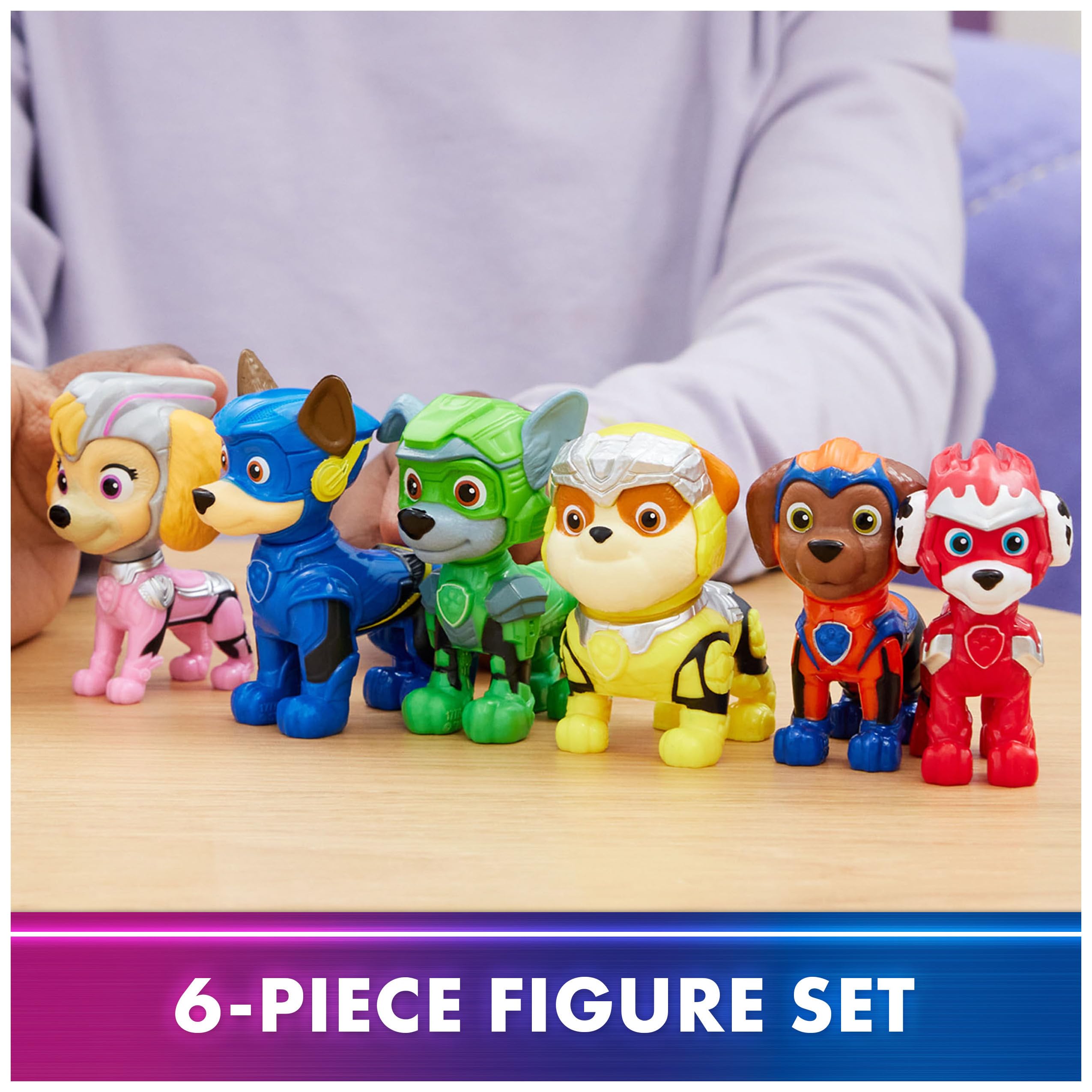 Foto 4 | Paquete De Regalo De Toy Figures: 6 Figuras De La Patrulla Canina: La Película Mighty - Venta Internacional.