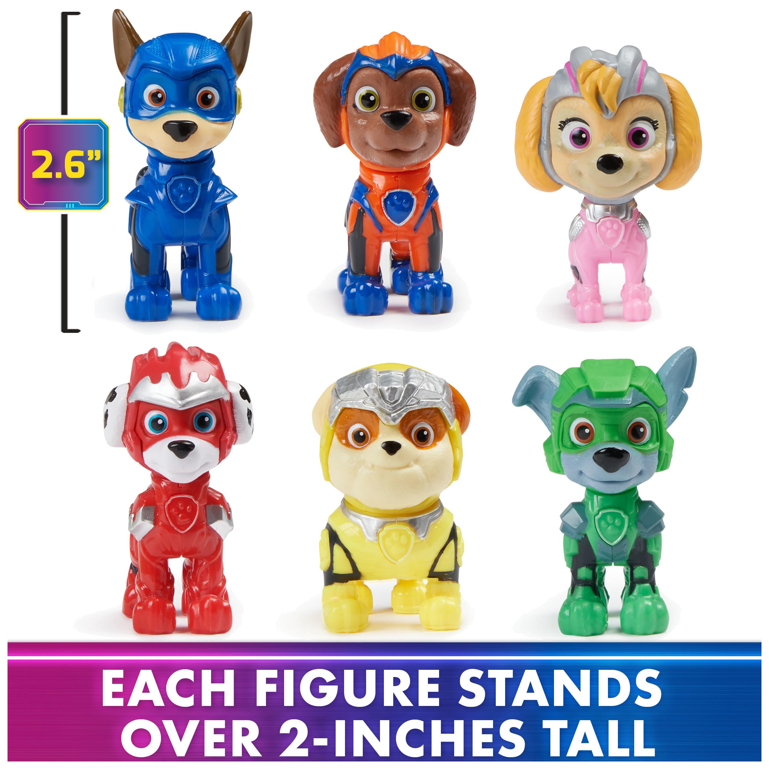 Foto 7 pulgar | Paquete De Regalo De Toy Figures: 6 Figuras De La Patrulla Canina: La Película Mighty - Venta Internacional.