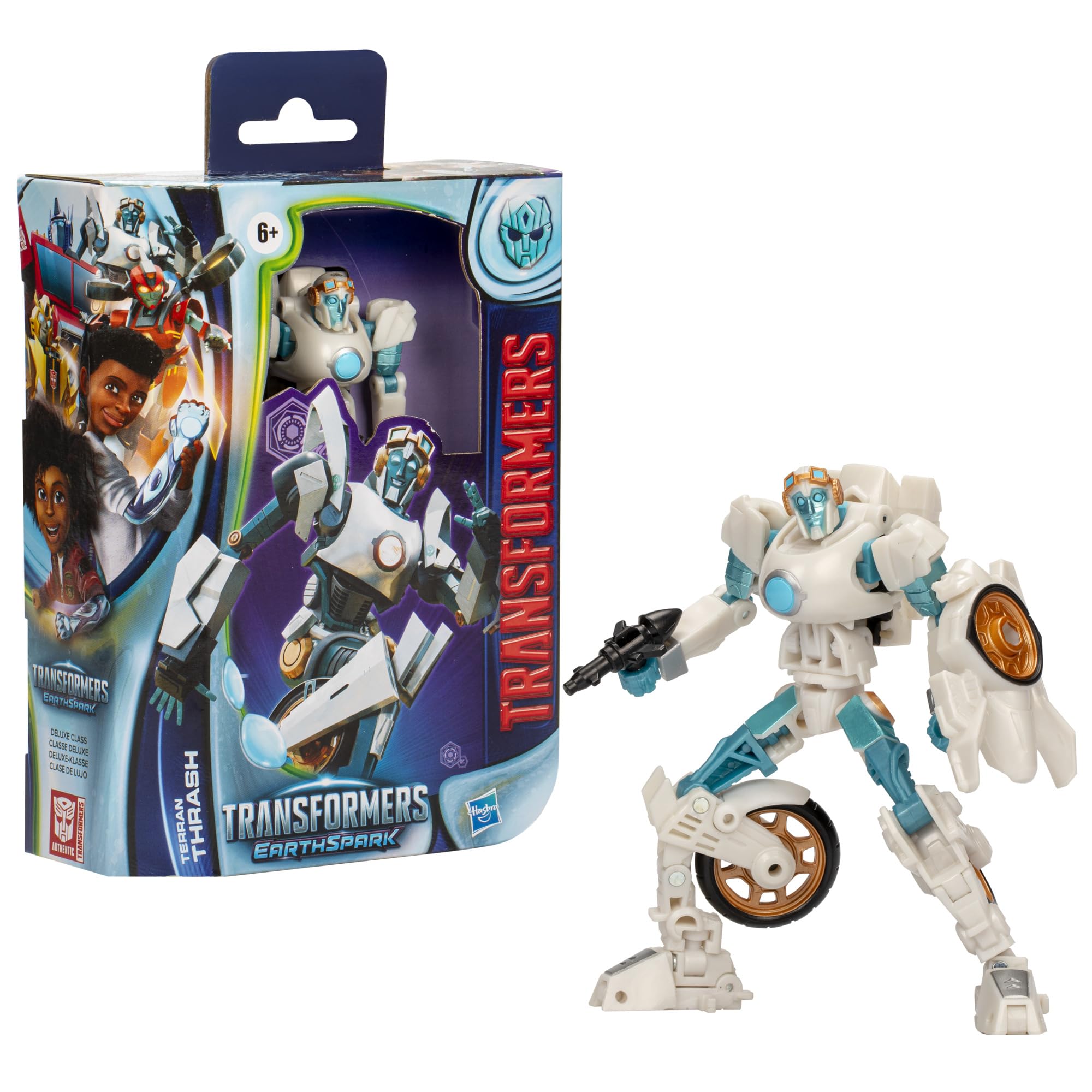 Foto 4 pulgar | Figura De Acción Transformers Earthspark Deluxe Terran Thrash - Venta Internacional.