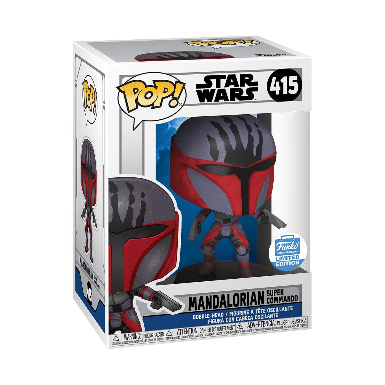 Foto 3 pulgar | Figura De Acción Funko Star Wars Mandalorian Super Commando - Venta Internacional.