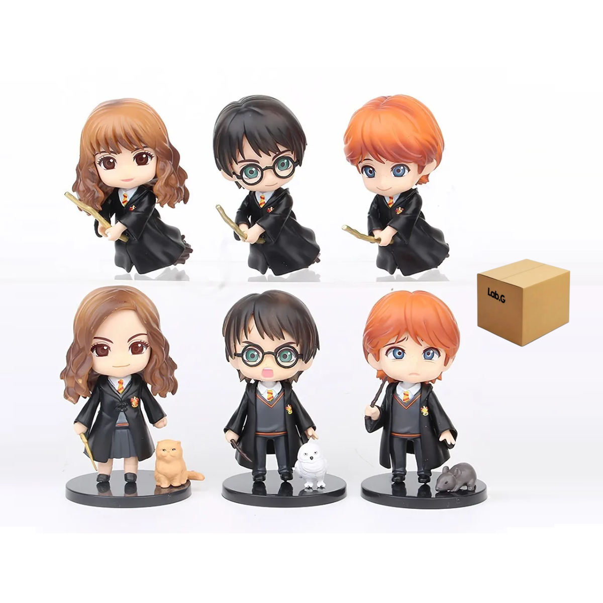 Foto 2 pulgar | Harry Potter Coleccion Juguetes Figuras Coleccionables 6 Pzs Lab.g Multicolor