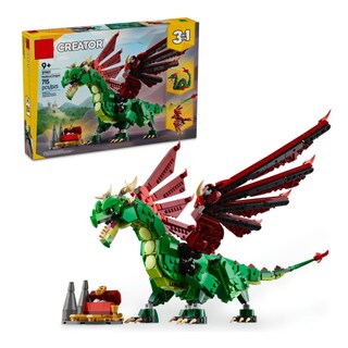 Foto 2 | Juguete Construcción Dragon 715pz Lab.g Verde Rojo