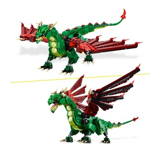 Foto 3 | Juguete Construcción Dragon 715pz Lab.g Verde Rojo