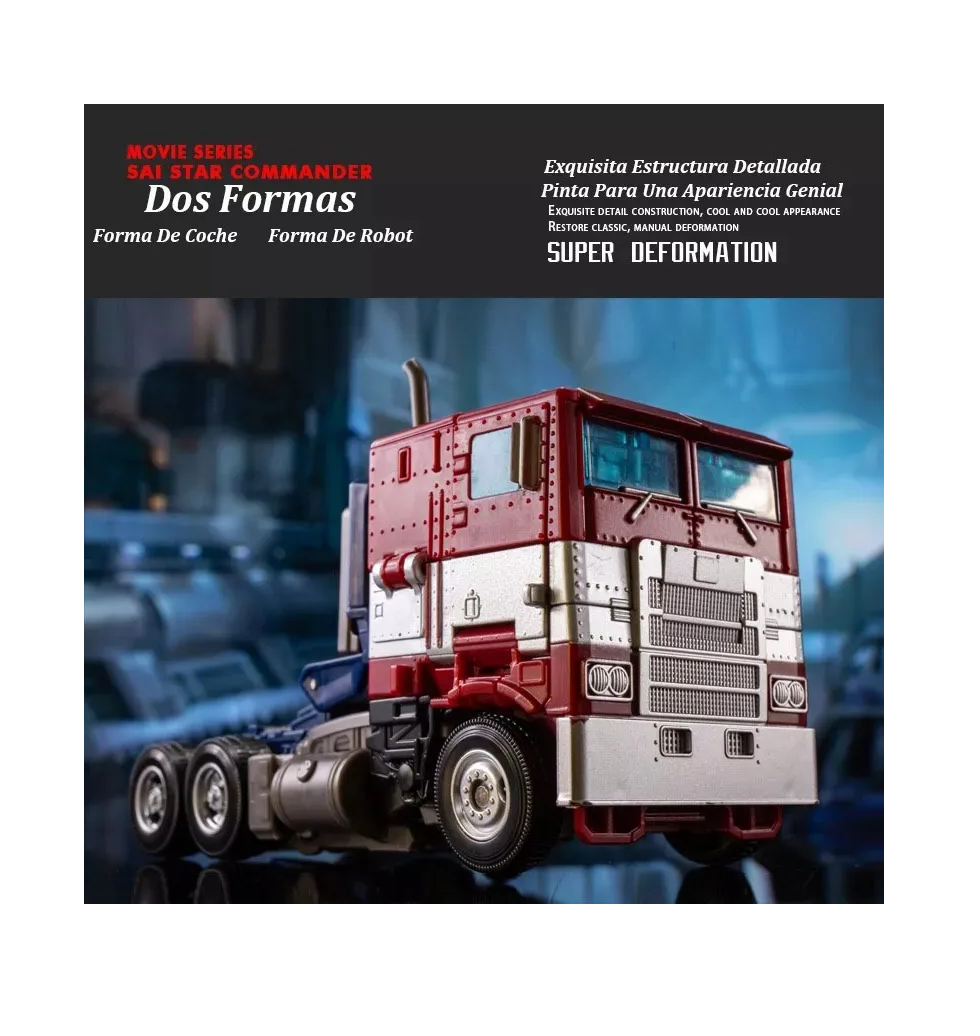 Foto 5 | Figura De Acción Carros Optimus Prime   Azul Rojo