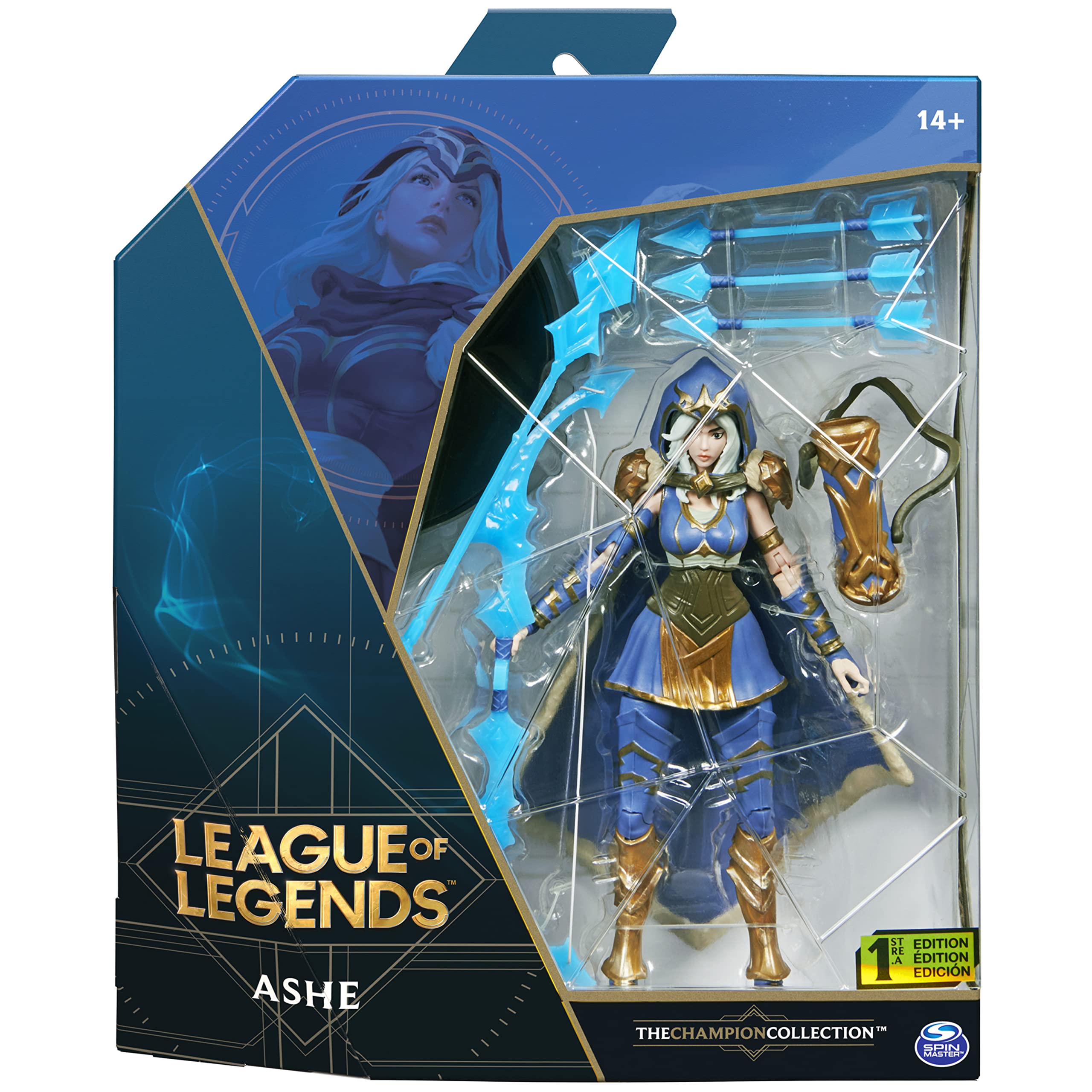 Foto 3 pulgar | Figura Coleccionable Ashe De League Of Legends De 15 Cm Con 2 Acc - Venta Internacional.