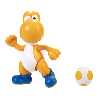 Foto 2 | Figura De Acción Super Mario Orange Yoshi De 10 Cm Con Accesorio De Huevo - Venta Internacional.