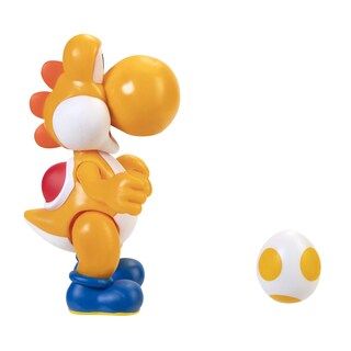 Foto 3 | Figura De Acción Super Mario Orange Yoshi De 10 Cm Con Accesorio De Huevo - Venta Internacional.