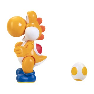 Foto 4 | Figura De Acción Super Mario Orange Yoshi De 10 Cm Con Accesorio De Huevo - Venta Internacional.