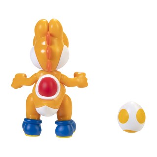Foto 5 | Figura De Acción Super Mario Orange Yoshi De 10 Cm Con Accesorio De Huevo - Venta Internacional.