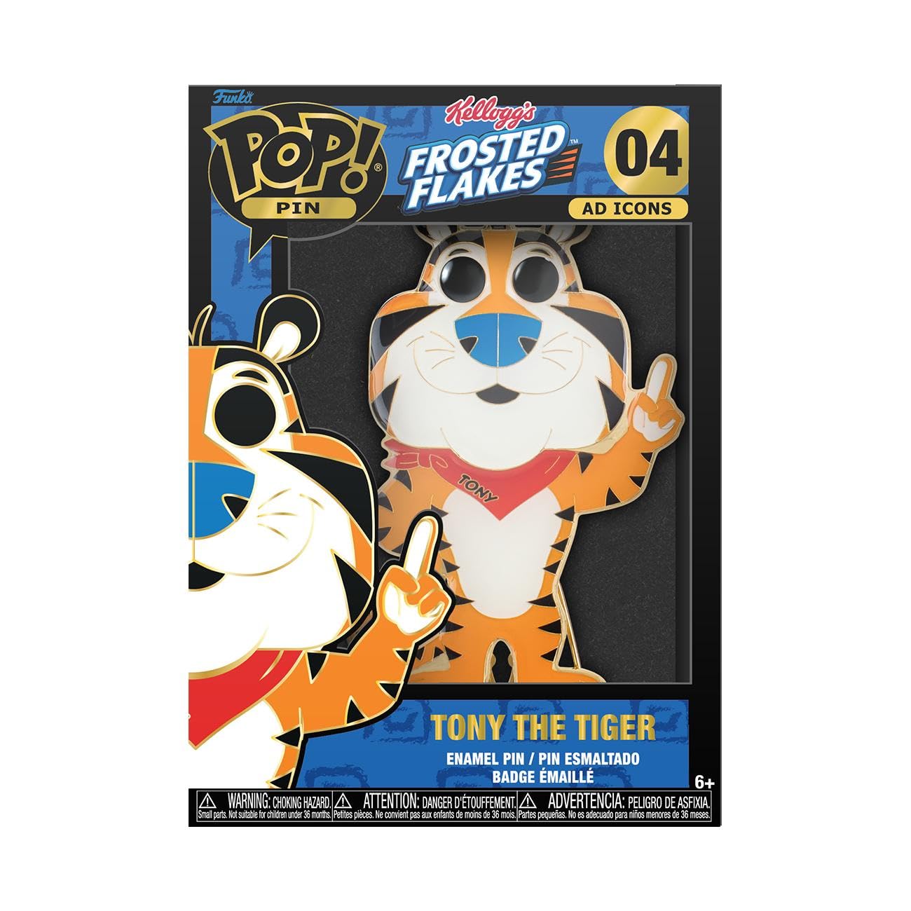Foto 2 pulgar | Pin Funko Pop Frosted Flakes Tamaño Tony The Tiger - Venta Internacional.