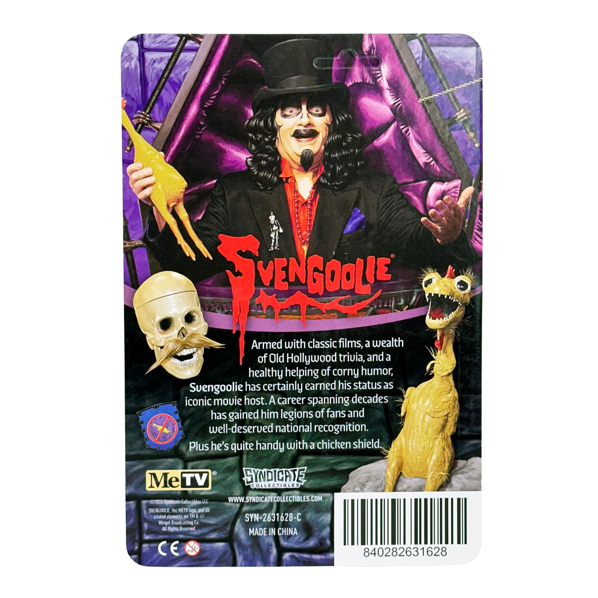 Foto 8 pulgar | Figura De Acción Toynk Svengoolie De Estilo Retro De 9 5 Cm Con Pollo De Goma - Venta Internacional.