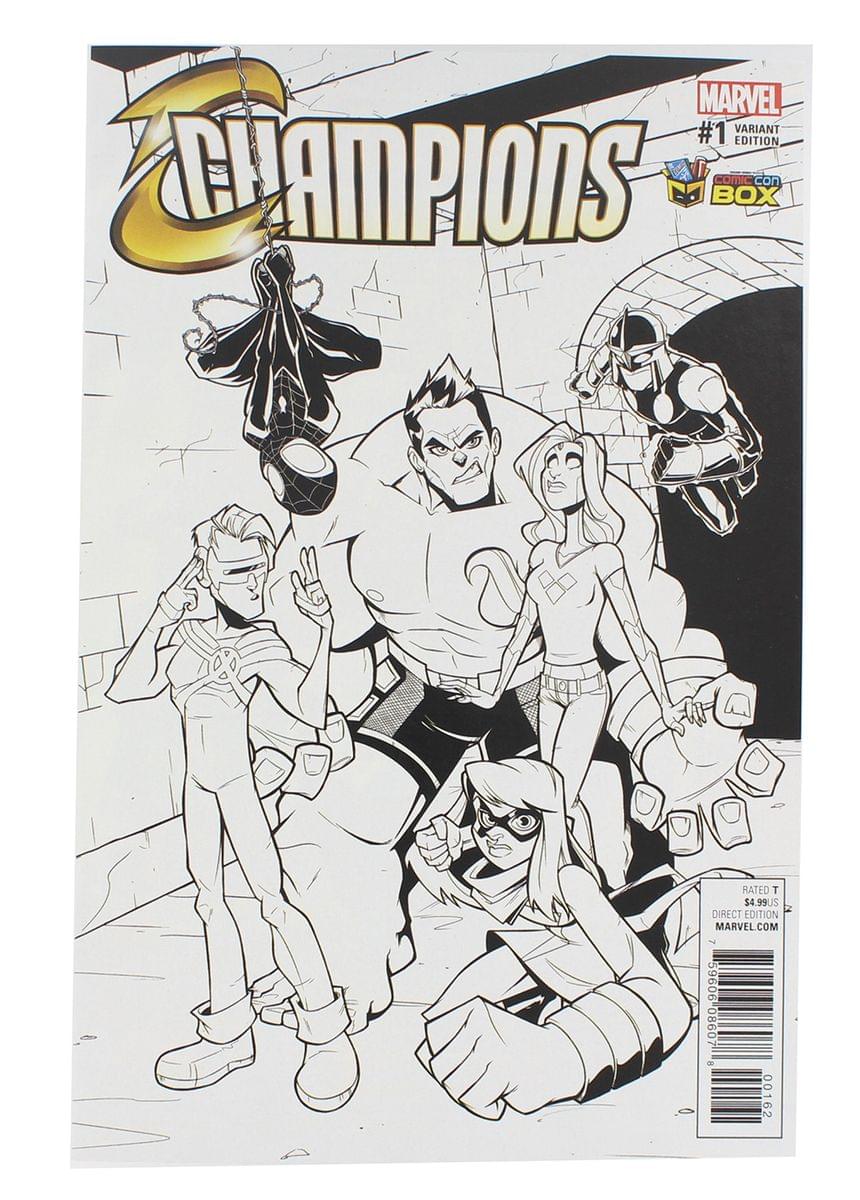 Foto 2 pulgar | Libro De Historietas Marvel Comics Champions #1 (comic Con Box) - Venta Internacional.