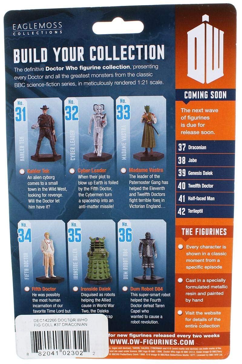 Foto 4 pulgar | Figura De Colección Underground Toys Doctor Who Draconian 4 - Venta Internacional.