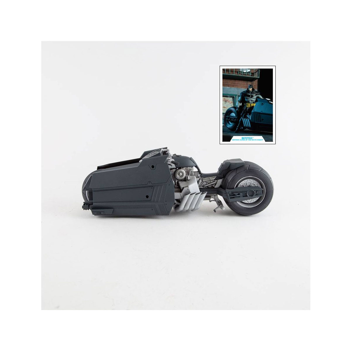 Foto 4 pulgar | Figura de Batman Mcfarlane Toys Batman White Knight Batcycle